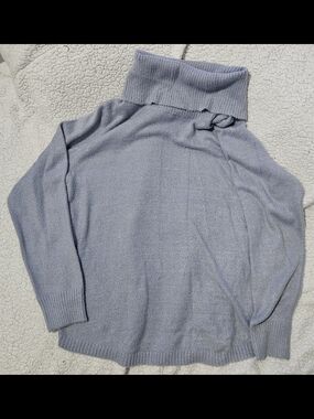 Rachel Zoe Pale Blue Cowl Neck Sweater